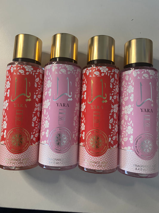 Lot 4 brumes Yara - 250 ml