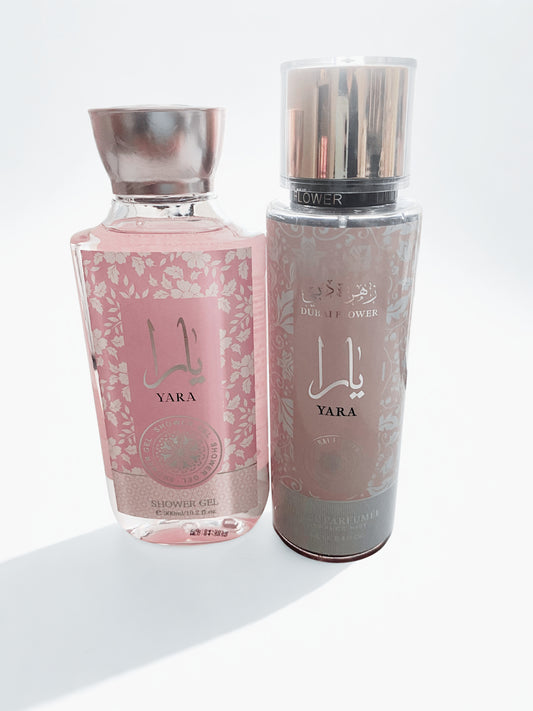 Lot Yara : gel douche + brume